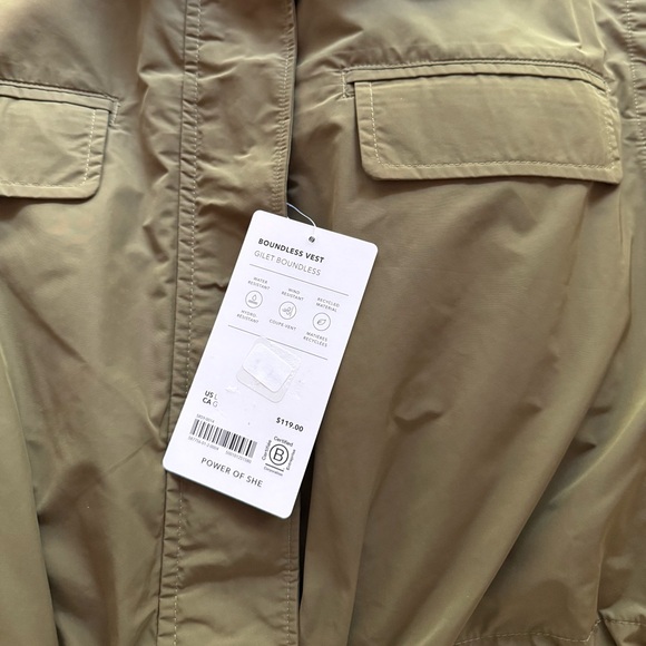 Athleta Boundless Olive Vest, NWT Size Large LAST ONE! - Picture 6 of 7
